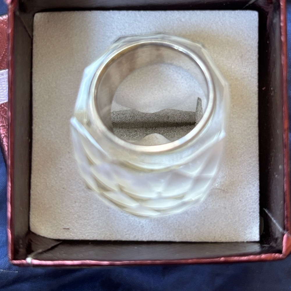 Swarovski Nirvana Ring Large Crystal Cocktail Whi… - image 5